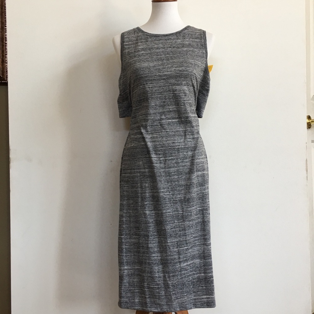 Fabletics Eileen Midi Dress open Back Jersey Dress - Picture 3 of 6